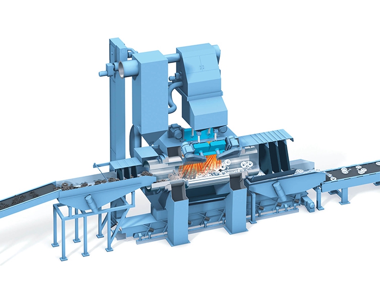 江蘇拋丸機除銹設(shè)備 鋼結(jié)構(gòu)軌道通過式拋丸機廠家
